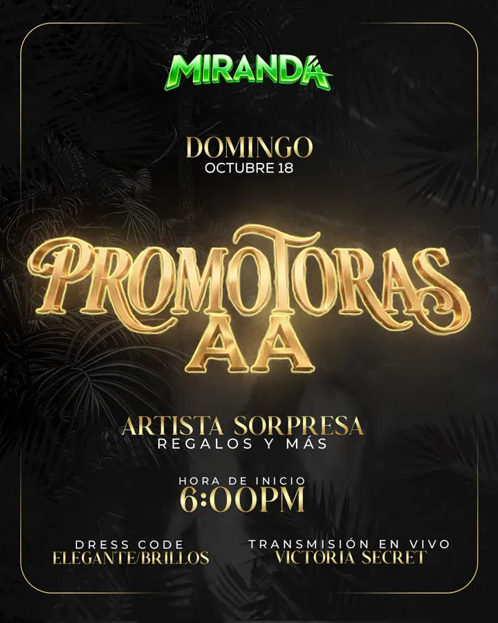 Flyer: Promotoras AA · Evento anual