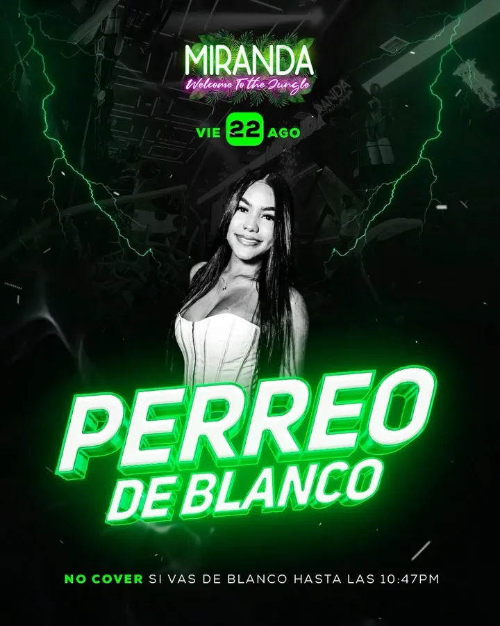 Perreo de blanco